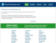 Tablet Screenshot of food-stamps.com